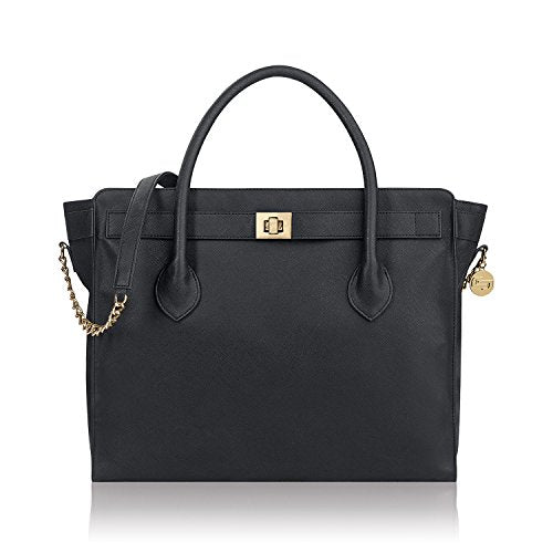 Solo Madison Tote Bag with Laptop Compartment, Black