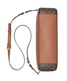 Calvin Klein Sonoma Signature Monogram Messenger Crossbody, brown/khaki/luggage saffiano