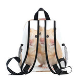 GIOVANIOR Cute Hamster Lightweight Travel School Backpack for Boys Girls Kids