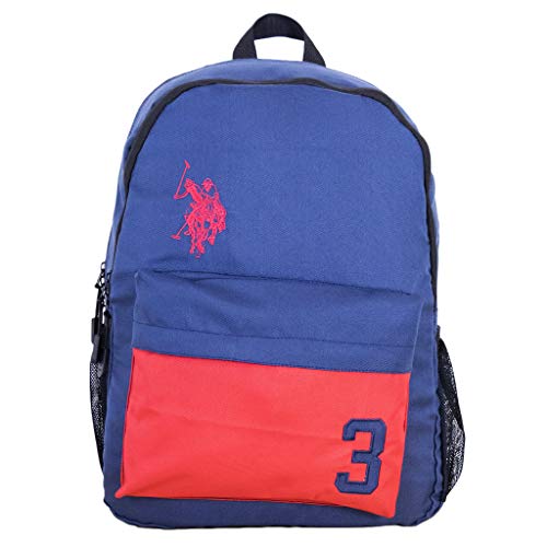 U.S. Polo Assn. 3 Laptop Backpack, Navy, One Size