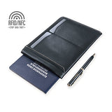 Passport Sleeve Holder Wallet [Italy Made Top Leather] [RFID + Free Micro Pen]