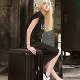 Luggage Sets 3 Piece Suitcase Spinner Travel Carry Eco-friendly with Password Lock Lightweight Durable,Black