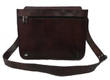 Vintage Craft Real Brown Leather Satchel 13" Macbook / Laptop Messenger Bag