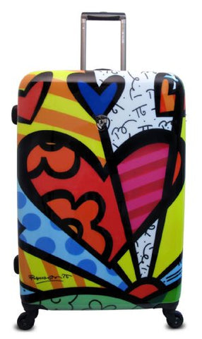 Heys USA Luggage Britto New Day 30 Inch Hard Side Suitcase, Multi-Colored, One Size