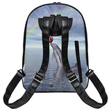 Rainbow Dolphin School Backpack For Girls Kids Kindergarten School Bags Child Bookbag