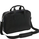 Kenneth Cole Reaction Genuine Leather Dual Compartment 15.4" Laptop Portfolio, Black