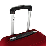 Washable Luggage Cover Spandex Suitcase Cover Protective Fits 19-32inch Luggage Zipper Carry On Covers Wine Red