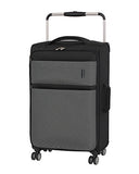 It Luggage World'S Lightest Debonair 27.8" 8-Wheel Spinner, Black/White