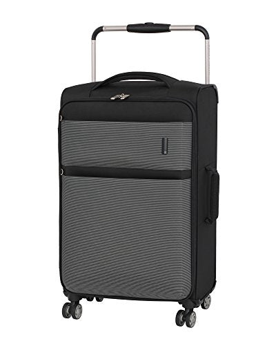 It Luggage World'S Lightest Debonair 27.8" 8-Wheel Spinner, Black/White