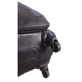 Canyon Outback Romeo Canyon 22-Inch Spinner Carry-On Leather Suitcase, Black, One Size