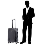 Travelpro Crew 11 25" Hardside Spinner Suitcase, Obsidian Black/Blue Interior