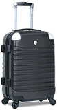 Dejuno Impact Hardside 3-Piece Spinner Luggage Set, Black