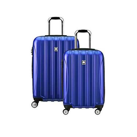 Delsey Luggage Helium Aero Spinner Set (21"/25"), Cobalt Blue