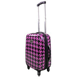 Chariot Travelware Chariot Houndstood 20-inch Hardside Lightweight Expandable Spinner Upright
