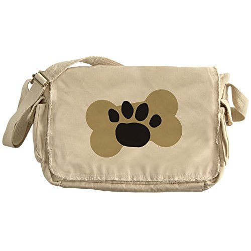 Cafepress - Dog Lover Paw Print - Unique Messenger Bag, Canvas Courier Bag