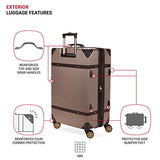 SwissGear 7739 Trunk, Hardside Spinner Luggage (Blush, Checked-Large 26-Inch)
