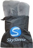 NEW!! SkySiesta SNUG Travel Pillow- Two L-Shaped, Fiber Filled Head Supports, Bag, Eye Mask