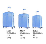 ABISTAB Verage V-lite Suitcase Set 75 cm, blue (Blue) - 21325_21326_21327_01