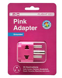 Flight 001 Adapter India/mid-East, Pink
