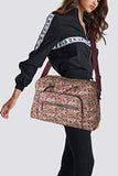 Aletha Large Quilted Cotton Duffle Lightweight Travel Weekender Bag by Mia K.