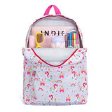 Vorspack Toddler Backpack Unicorn Kids Backpack with Chest Strap for Preschool Boys and Girls - Grey