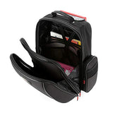 Trolley Rucksack Multi-Compartment Wheeled Rolling Backpack For Kids And Students,B