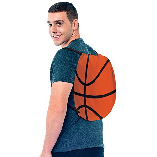 Basketball Drawstring Backpack, Party Favor