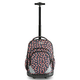 HollyHOME Rolling Backpack 18 inch Students Multifunction Waterproof Wheeled Large Storage