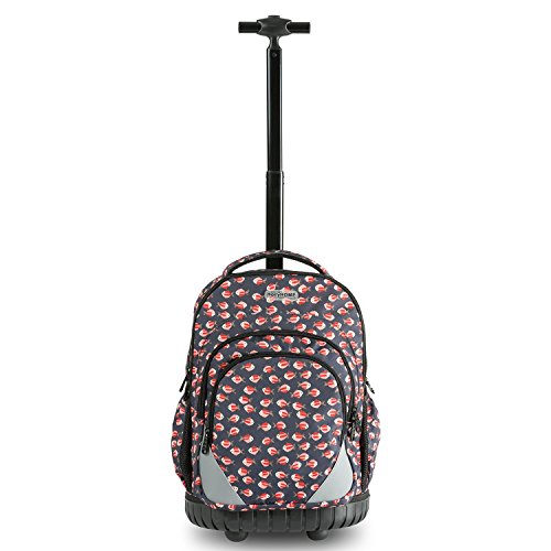 HollyHOME Rolling Backpack 18 inch Students Multifunction Waterproof Wheeled Large Storage