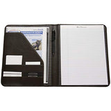 Ben Sherman 12" Faux Leather Bifold Writing Pad, Brown