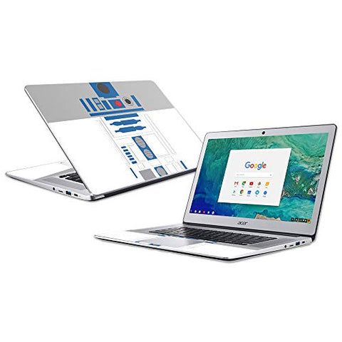 Mightyskins Skin Compatible with Acer Chromebook 15” (2018) - Cyber Bot | Protective, Durable, and Unique Vinyl Decal Wrap Cover | Easy to Apply, Remove, and Change Styles | Made in The USA
