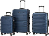Mancini Leather Goods San Marino 3 Piece Lightweight Hardside Spinner Luggage