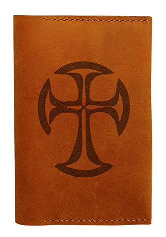 Cross Design Handmade Genuine Leather Passport Holder Case Hlt_01