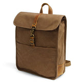 New, retro, trend, simple, oil wax waterproof, canvas bag, backpack, B0041