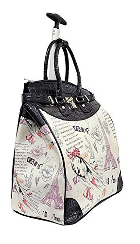 Trendy Flyer Computer/Laptop Rolling Bag 2 Wheel Case Europe (Eiffel Tower)