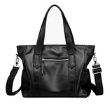 Saierlong New Mens Black Genuine Leather Briefcase Shoulder Laptop Business Bag