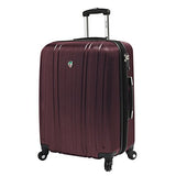 Mia Toro M1093-28in-bur Italy Acciaio Hardside 28" Spinner, Red