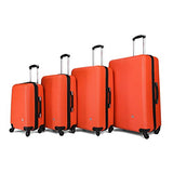Inusa Royal Lightweight Hardside Spinner 4 Piece Set 20", 24'', 28", 32" Orange