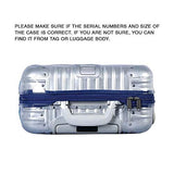 Waterproof Pvc Cover For Rimowa Topas Luggage Protector Cover Travel Luggage Case With Blue Zipper