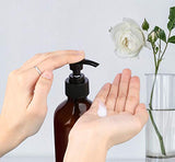 Pump Bottle Dispenser, Yebeauty 10oz/300ml Empty Plastic Refillable Lotion Soap Shampoo Bottles Dispenser Containers with Pump Multipurpose for Cosmetic Kitchen Bathroom, 2-Pack Brown