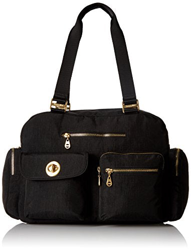 Baggallini Gold International Venice Laptop Tote, Black