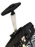 Trendyflyer Computer/Laptop Rolling Bag 2 Wheel Case Blk Zebra Stripes