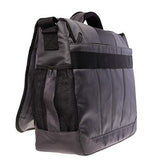 Kenneth Cole Reaction Flapover Castlerock Single Gusset 17 inch Messenger Bag for Laptops - Charcoal Gray