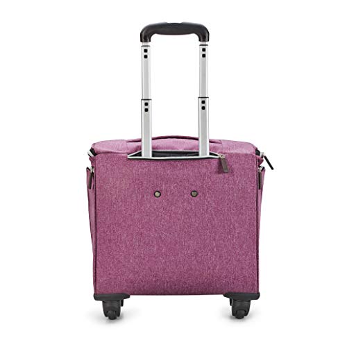 Biaggi Luggage Lift Off Expandable Under-Seater to Carry-on, Purple