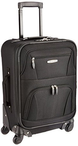 Rockland Luggage 19 Inch Expandable Spinner Carry On, Black, One Size