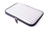 Duragadget Shock-Absorbing, Water-Resistant, Protective Memory Foam Laptop Case In Silver For