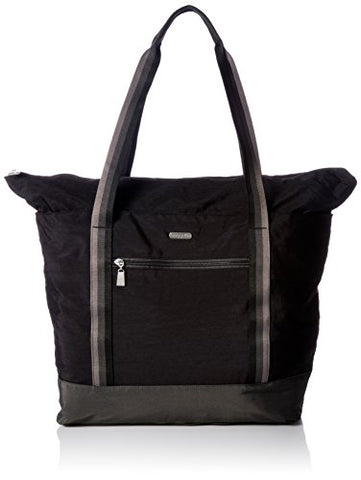 Baggallini Women'S Fine Line Carryall, Black With Sand Lining