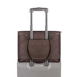 Solo Jay 15.6 Inch Leather Laptop Carryall Tote, Espresso