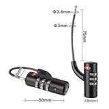 Travel bag code telescopic padlock 3 password customs certification combination trunk TSA certified