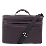 Bugatti Sartoria Medium Top Grain Leather Briefcase, Leather, Brown